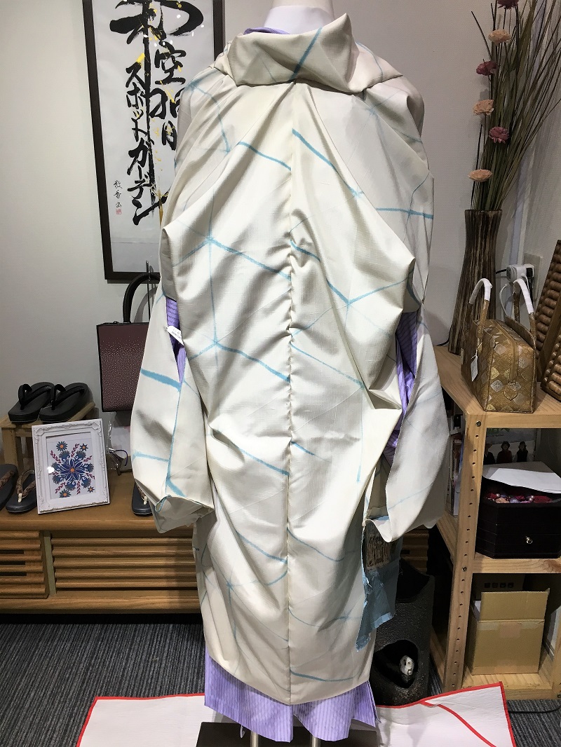 結城紬コート