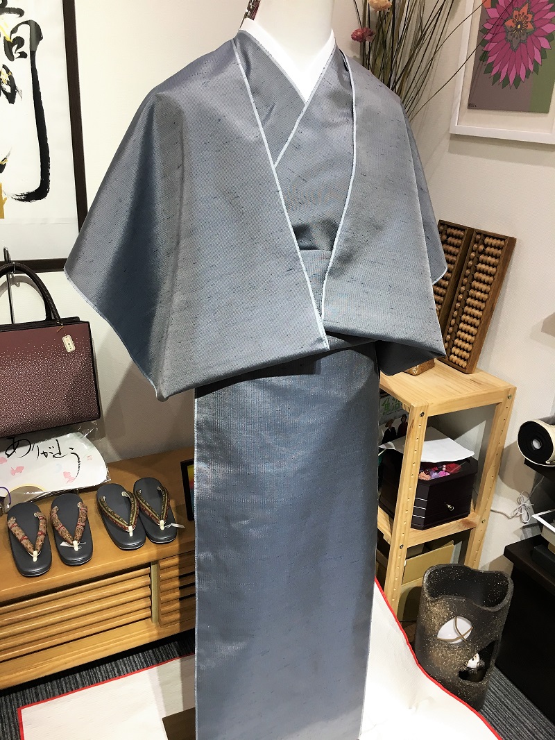 牛首紬　先染め　激安