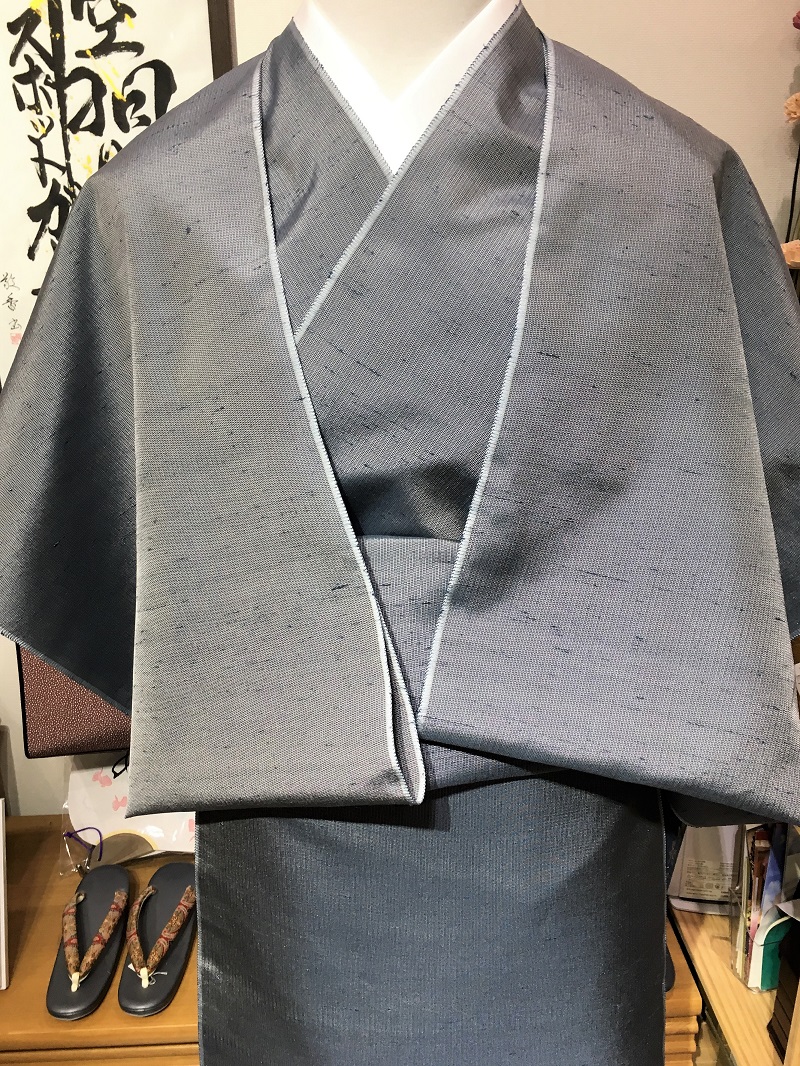 牛首紬　先染め　激安