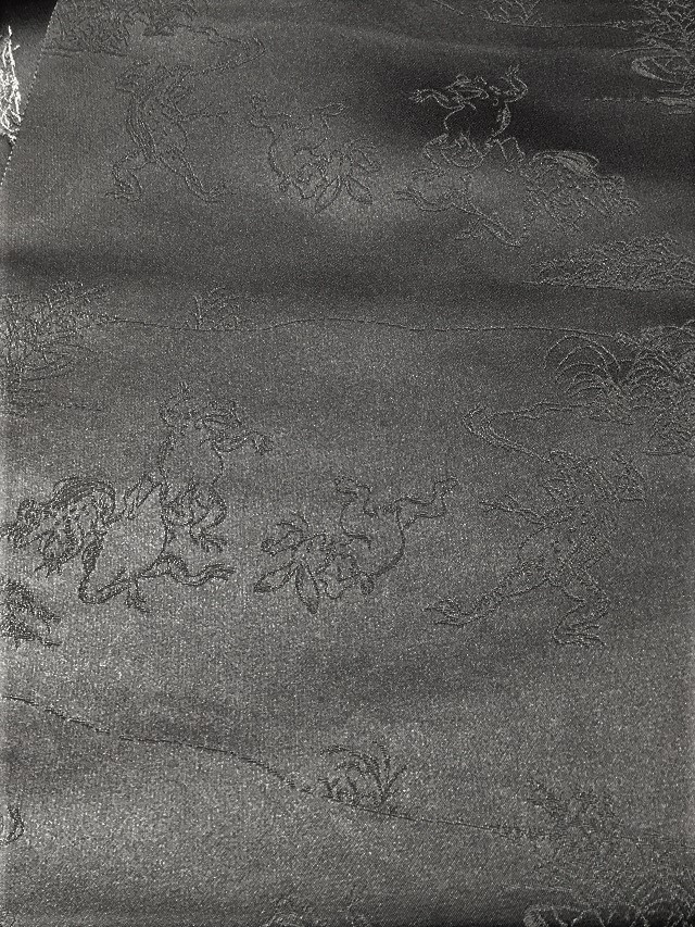 となみ織物 鳥獣戯画