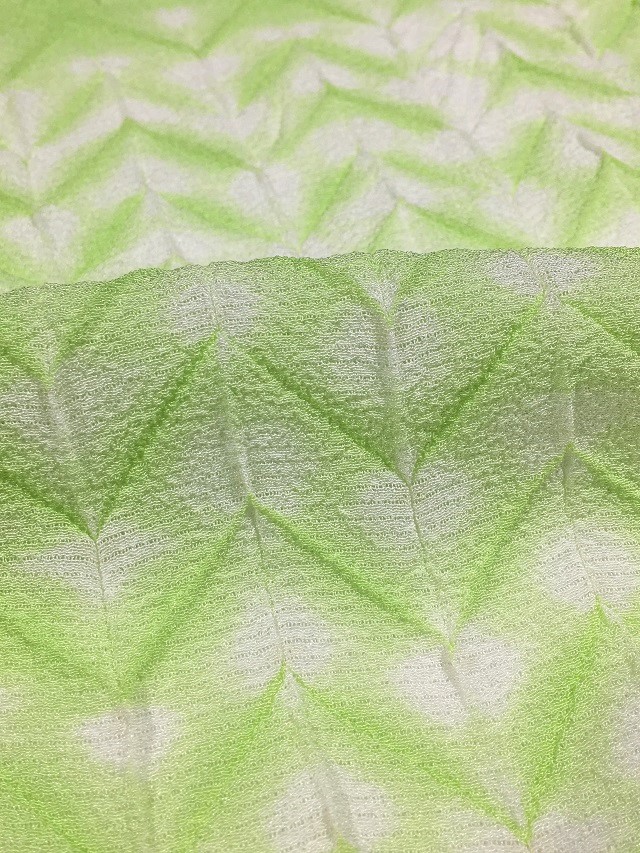 夏帯揚げ　絞り