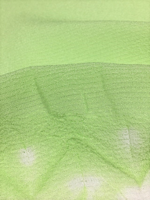 夏帯揚げ　絞り