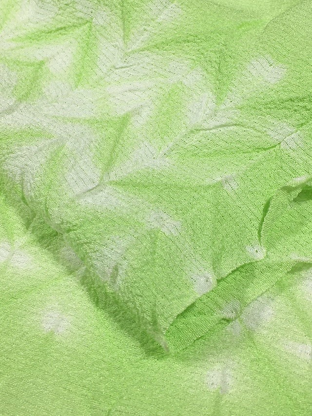 夏帯揚げ　絞り