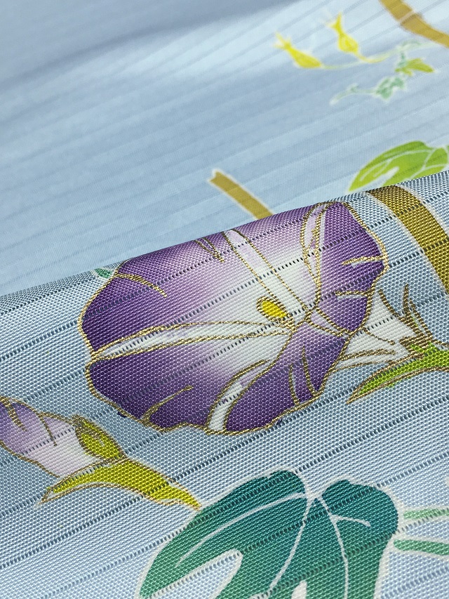 夏九寸名古屋帯 朝顔