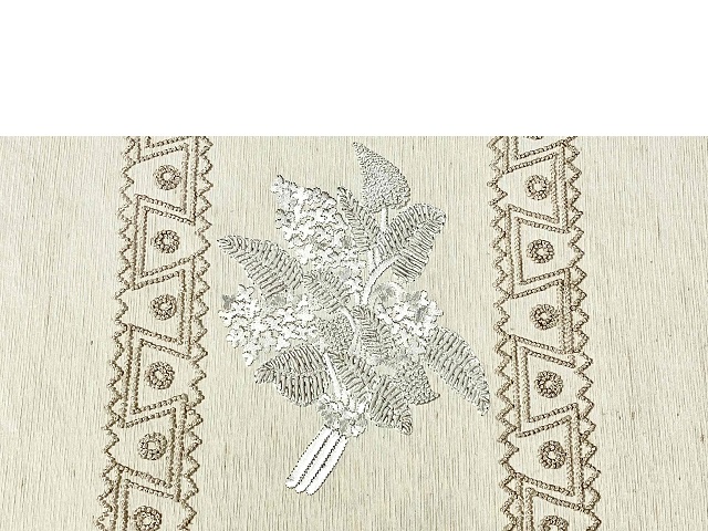 貴久樹 野蚕糸刺繍