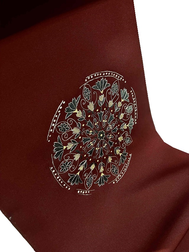 成謙 刺繍九寸名古屋帯