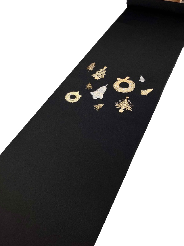 ちぐさや クリスマス九寸名古屋帯