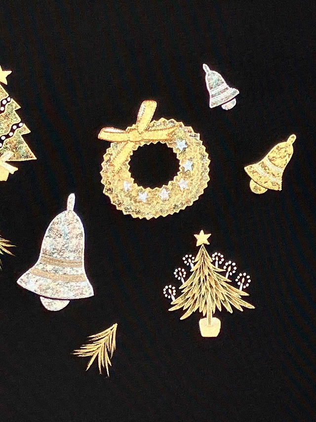 ちぐさや クリスマス九寸名古屋帯