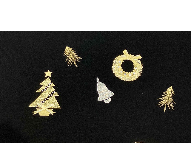 ちぐさや クリスマス九寸名古屋帯
