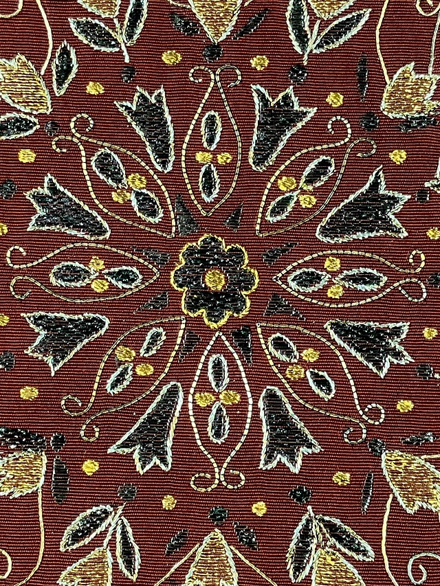 成謙 刺繍九寸名古屋帯