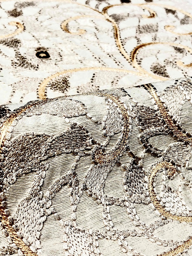 貴久樹 野蚕糸刺繍