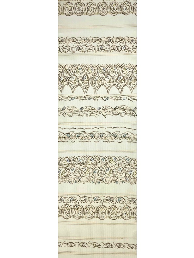 西原 夏九寸名古屋帯