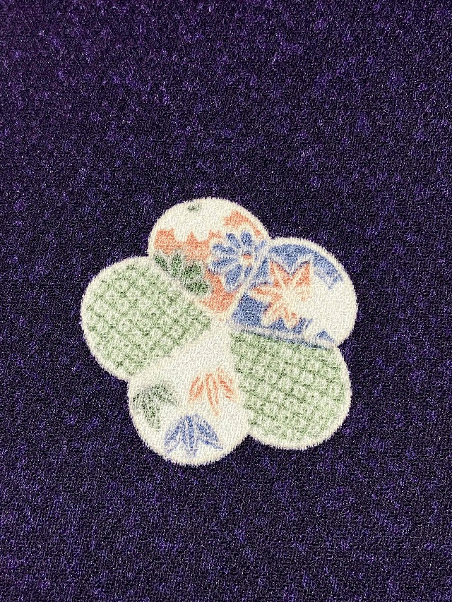 小紋丹後縮緬生地