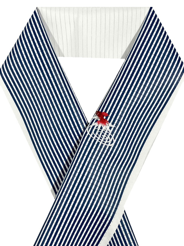 夏半衿 金魚刺繍