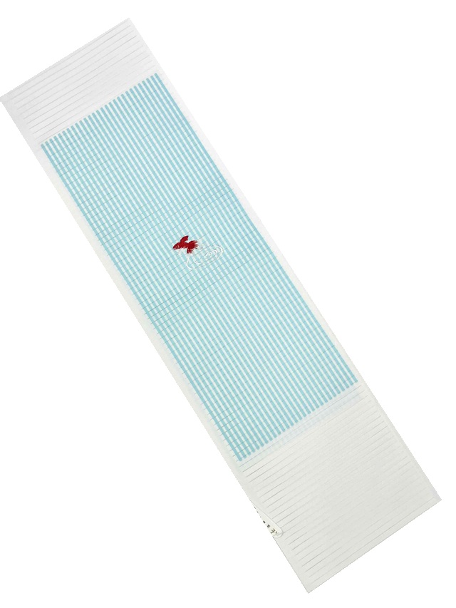 夏半衿 金魚刺繍