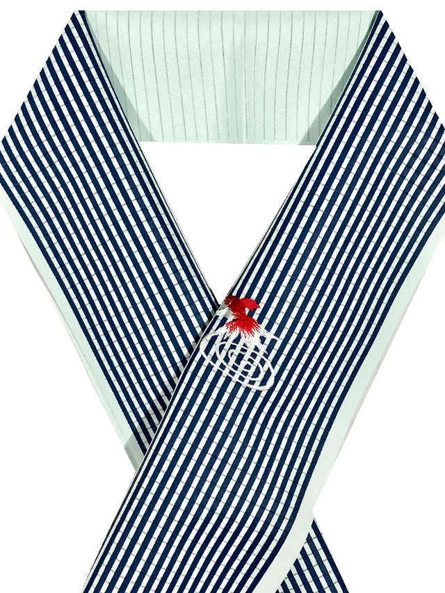 夏半衿 金魚刺繍