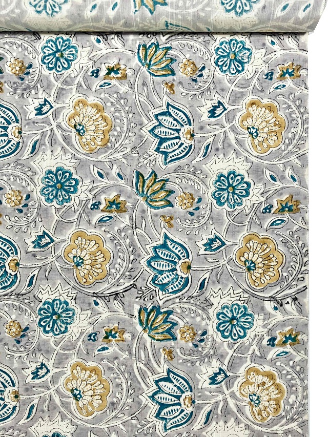 インド木版更紗 ムガシルク