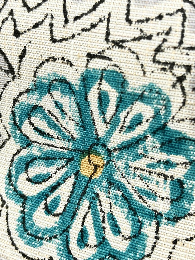 インド木版更紗 ムガシルク