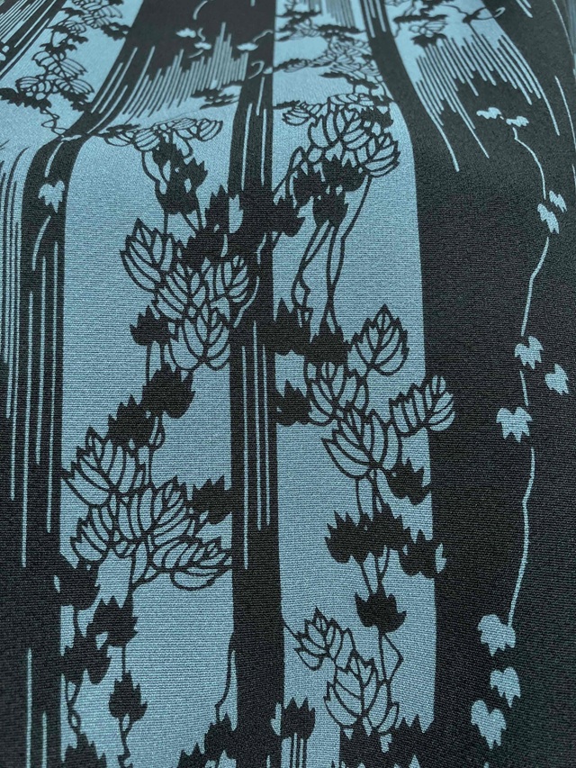 単衣・夏 伊勢型小紋 南部芳松 蔦文様 ブルー 和服・和装小物の通販