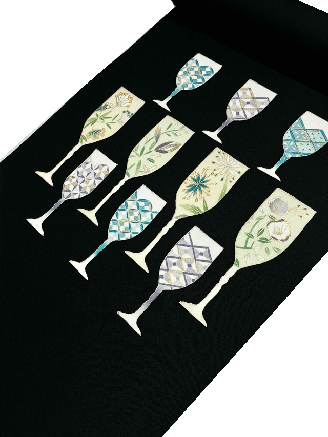 ワイングラス 京友禅 西原