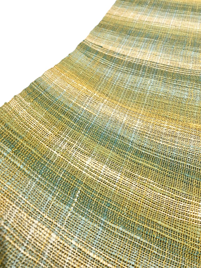 紅花染 新田源太郎 手織り