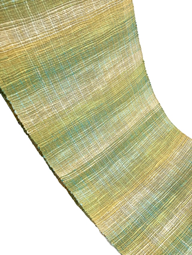 紅花染 新田源太郎 手織り