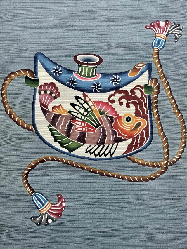 城間栄順　紅型