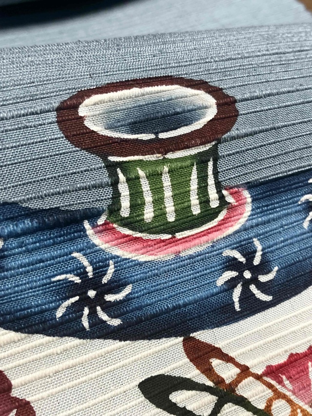 城間栄順　紅型