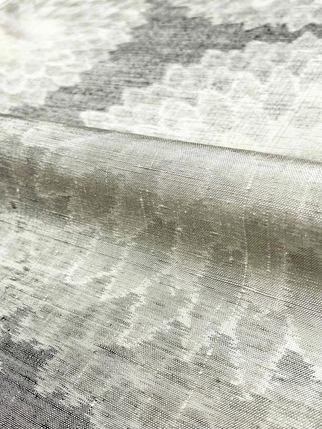 小千谷紬 松煙染