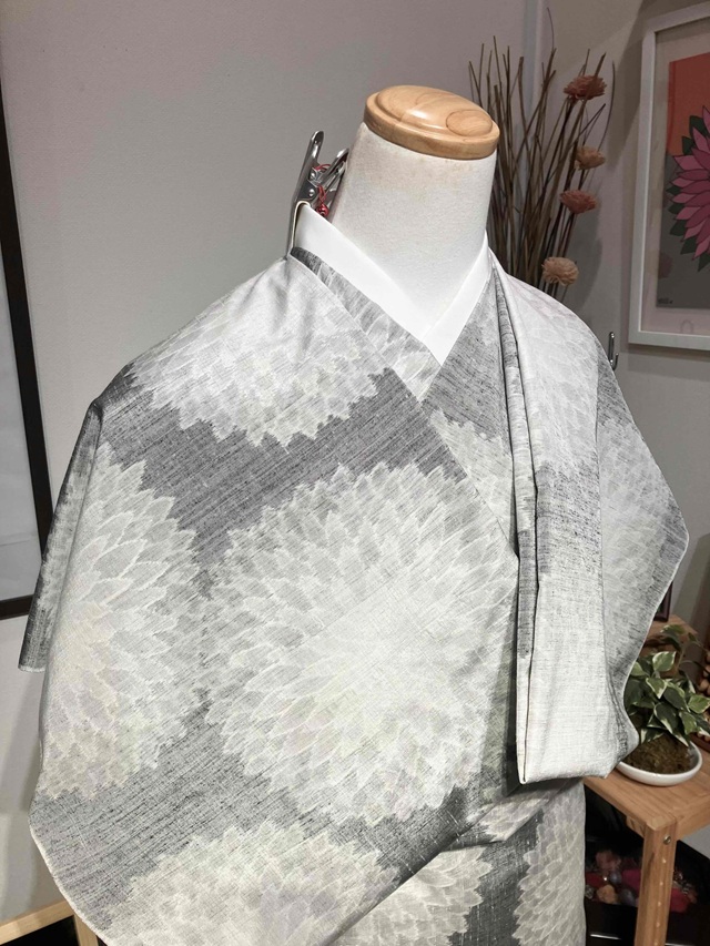 小千谷紬 松煙染