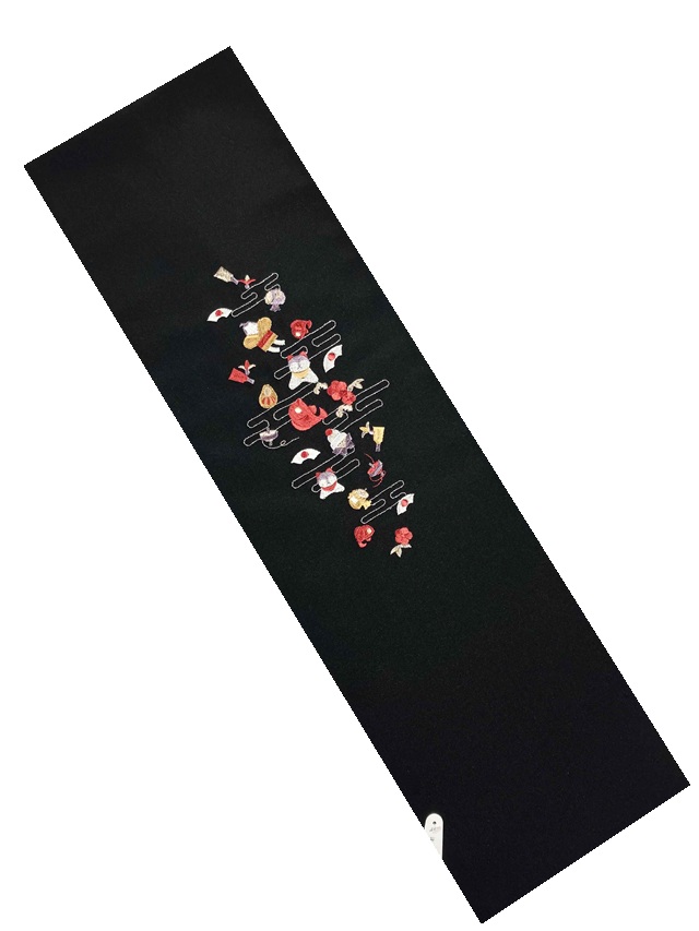 半衿　正月刺繍