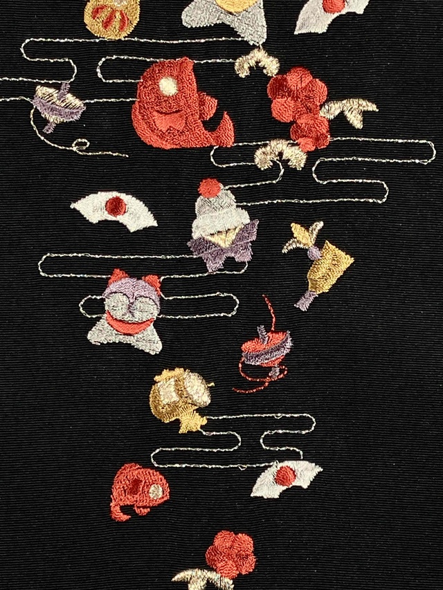 半衿　正月刺繍