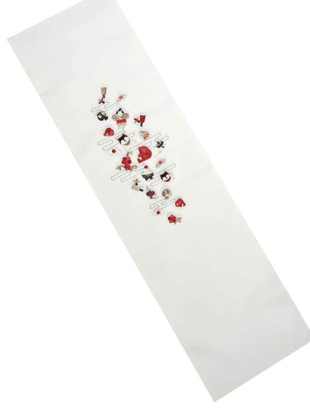 半衿　正月刺繍