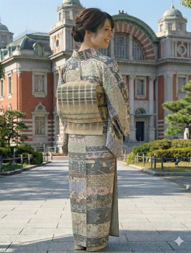 小千谷紬繋ぎ絣