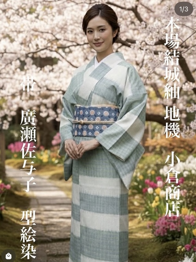 AI作成のイメージ画像　着物コーディネート