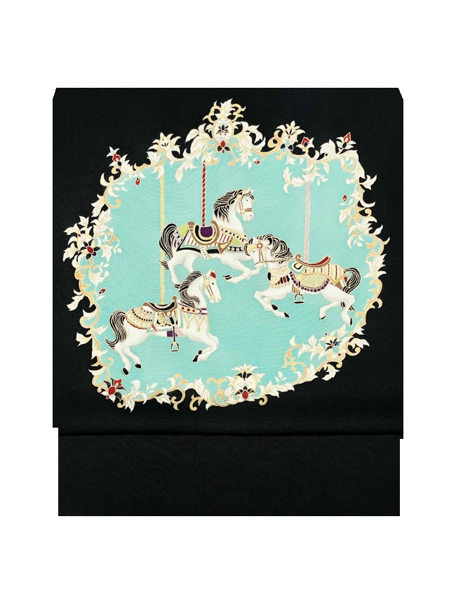 成謙工房 京友禅　メリーゴーランド