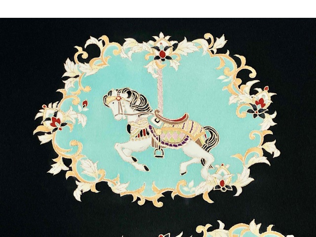 成謙工房 京友禅　メリーゴーランド