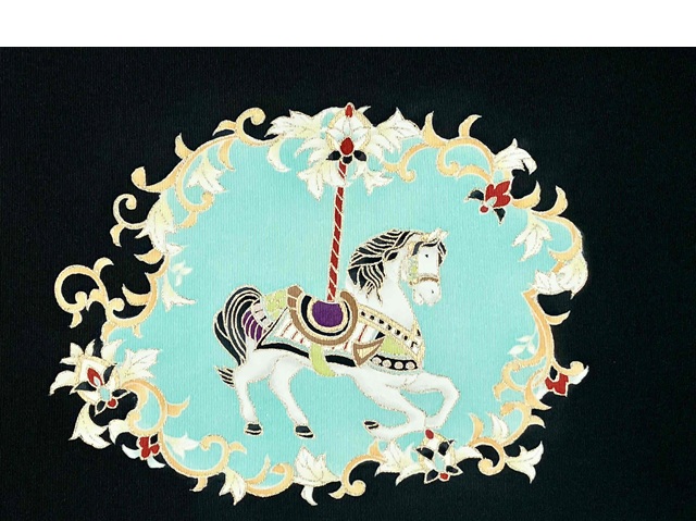 成謙工房 京友禅　メリーゴーランド