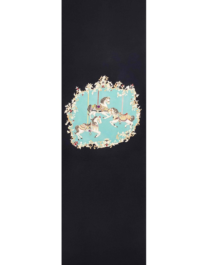 成謙工房 京友禅　メリーゴーランド