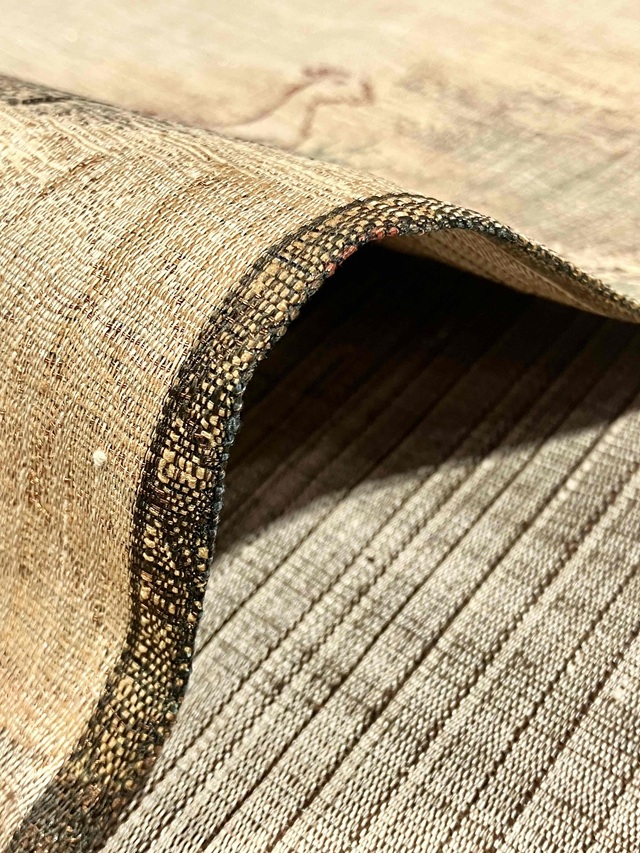 手織 繍い取り 袋帯 渡文