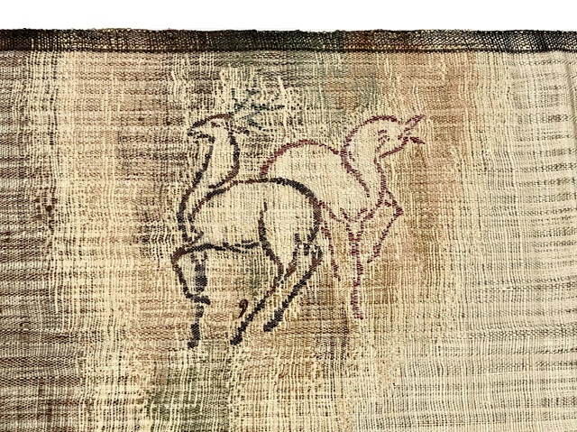 手織 繍い取り 袋帯 渡文