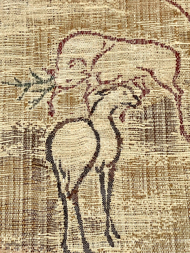 手織 繍い取り 袋帯 渡文