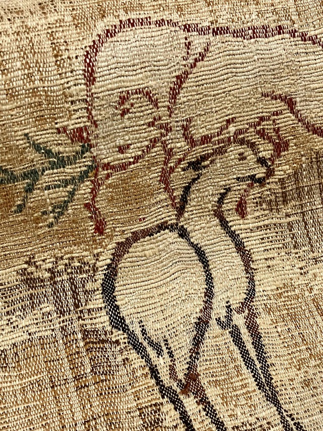 手織 繍い取り 袋帯 渡文