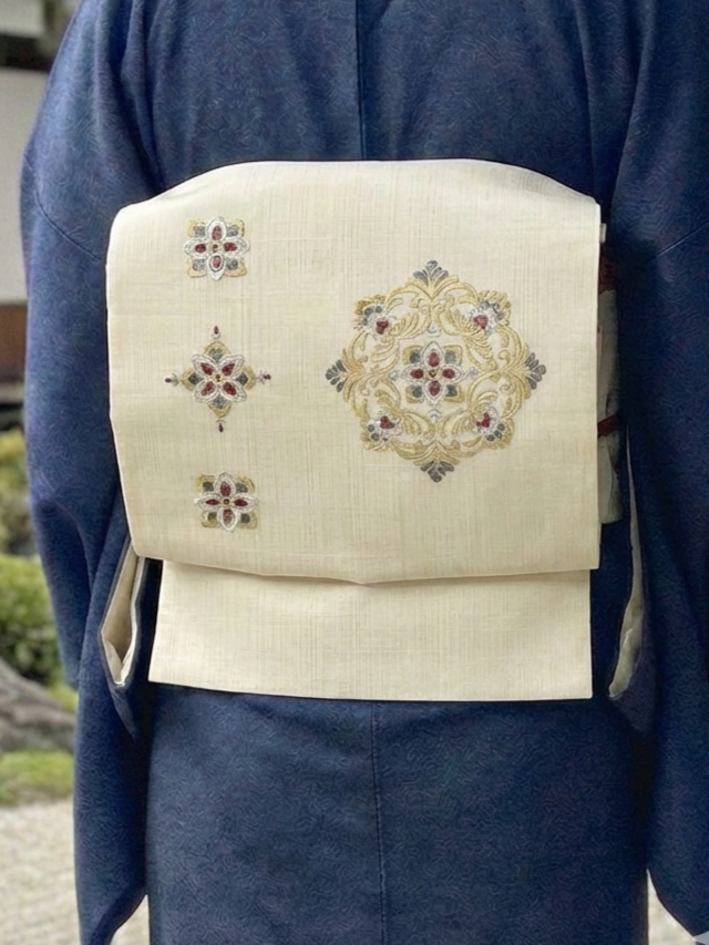 帯屋捨松 手刺繍 特選単衣夏九寸名古屋帯｜着物セレクト専門店スポット