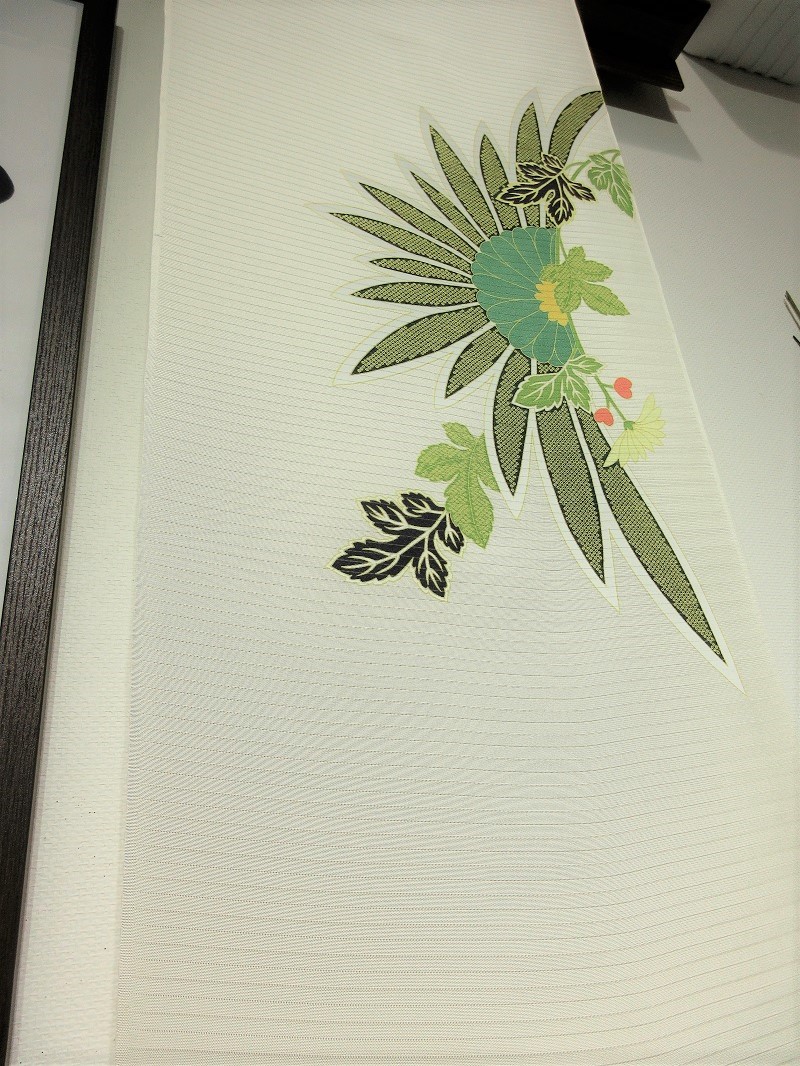 夏 九寸名古屋帯 染帯 菊