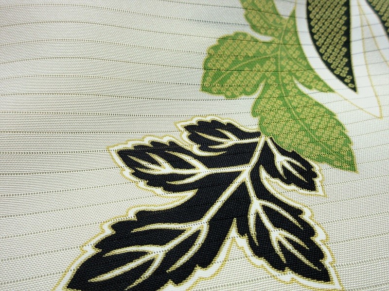 夏 九寸名古屋帯 染帯 菊