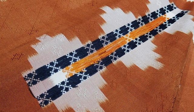 琉球首里織絣併用九寸名古屋帯１６